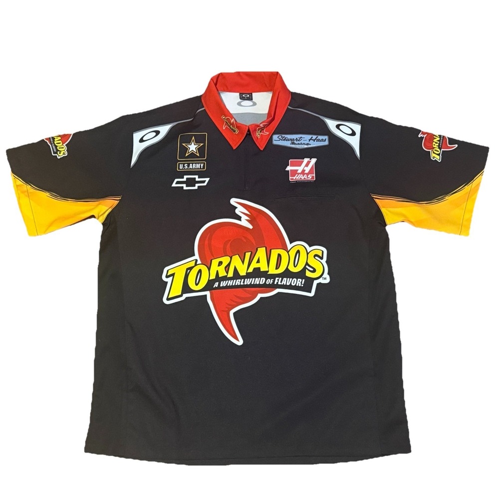 Oakley NASCAR Jersey Men's L Stewart Haas Tornado